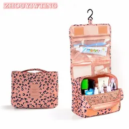 Women Travel Cosmetic Bag Portable Casouring Storage Case Female Hanging Wash Facs Make Up Box Box 220815