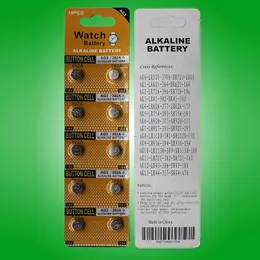 100% świeży AG3 LR41 Button Button Cell Akumulator 1,5 V Baterie zegarkowe 20 -karty/partie