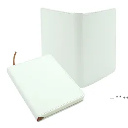 A5 A6 Sublimation Journal Blank Notebook Notepad Faux Läder innehåller kärnan med dubbelsidig tejp Anpassad logotyp DIY GCE13544