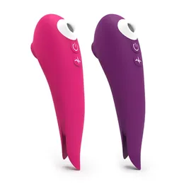10 Częstotliwość Women Vibrator 10 Tryby Ssanie języka Lizanie masażera Stymulacja USB ładowna dla dorosłych seksowna zabawka wysyłka