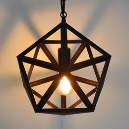 Kolye lambaları Demir Hanglamp LED Asma Lamba Endüstriyel Çatı katı Vintage Işık Armatürleri Luminaire Askı Suskun Işıkları Yatak Odası Lampspender