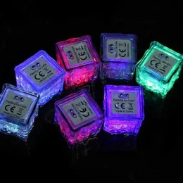 LED Gadget Aoto colors Mini Romantic Luminous Artificial Ice Cube Flash Light Wedding Christmas Party Deco