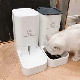 3.8L Large Capacity Pet Dog Cat Automatic Feeder Detachable Bowl Water Dispenser Food Feeding Device For Supplies 220323