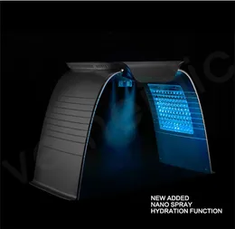 Sıcak Satış Taşınabilir 7 Renkli PDT Işık Yüz Cilt Gençleştirme Makinesi Vapurlu Oksijen Püskürtücü Cilt Aydınlatma Jeti Soyma Beyazlatma Akne Tedavisi