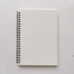 昇華空白のノートブックスパイラルジャーナルワイヤー境界プレーンホワイトメモ帳卸売カスタムギフトサイズは混合PAE13543