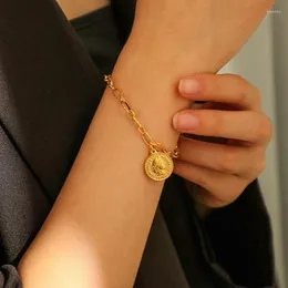 Link łańcucha mody złoty kolor vintage bransoletki 2022 Zestaw biżuterii trendów dla kobiet bransoletki na ręce 2222