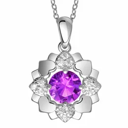 Collane con pendente a forma di fiocco di neve in cristallo CZ di lusso per donna Charm AAA lucido catena clavicola girocolli in argento collane gioielli