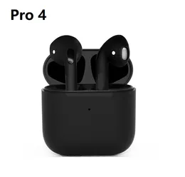 Pro 4 TWS bezprzewodowe słuchawki słuchawkowe kompatybilny z Bluetooth 5.0 Wodoodporny zestaw słuchawkowy z mikrofonem dla Xiaomi iPhone Pro4 douszne 2024 0000