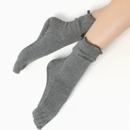 Sports Socks Pares Five Five Finger Ballet Dance Yoga Silicone Non Slip Compression Fitness Gym Sport Sockssports