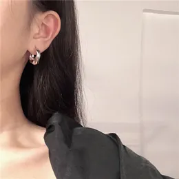 1Pairs minimalistisk 925 stud örhängen för kvinnor mode grillar silverpläterade brud smycken förhindra allergi gåvor för flickvän fru mamma känsligt öra
