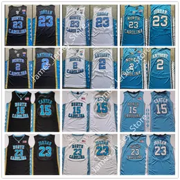 Vintage 15 Винс Картер Джерси 2 Коул Энтони Джерси 23 Майкл MJ Jorda Jerseys 0 Jayson Tatum 2022 NCAA Северная Каролина Тар Хилс сшита баскетбол в колледже