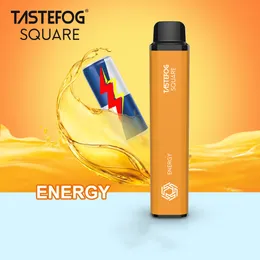 JC Tastefog Meydanı Şarj Edilebilir 3500 Puffs Enerji Tadı Tek Kullanımlık Pod Vape Kiti Elektronik Sigara Toptan