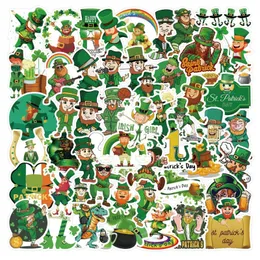 50Pcs/lot New Funny Ireland National Day Sticker Cartoon St. Patrick's Day Stickers Graffiti Kids Toy Skateboard Phone Laptop Luggage Decals