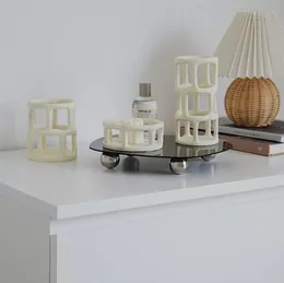 Ornamenti a forma di recinzione Artigianato Chic stile coreano Ins Decorazione per la casa Espositore per negozi Ornamenti per il desktop Vassoio portaoggetti irregolare