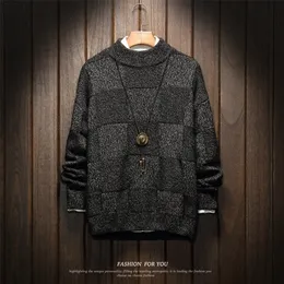 Maglioni da uomo Primavera Autunno Inverno Abbigliamento Plus Pull OverSize M-4XL 5XL 6XL Stile giapponese Casual Standard Designer Pullover 201126
