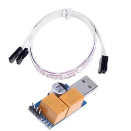 Kable komputerowe Złącza podwójna przekaźnik USB Watchdog Karta wydobywcza Bez nadzoru Automatyczne restart Niebieski ekran Crash Reboot Za 24 godziny