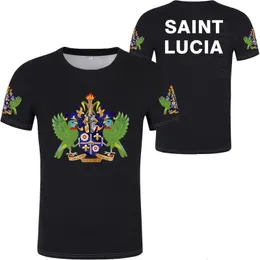 SAINT LUCIA T Shirt Name Number Lca T-shirt Text Po 0 Clothing Print Diy Free Custom Made Not Fade Not Cracked Tshirt 220609