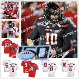 Nuova maglia da calcio personalizzata Texas Tech TTU College Alan Bowman Armand Shyne T.J. Vasher Ta'Zhawn Henry Sa Rodorick Thompson Dalton Rigdon