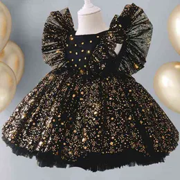 Малышские девушки Принцесса платье сетка свадебная пачка vestidos Star Sequint
