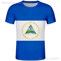 NICARAGUA t shirt diy free custom name number nic t-shirt nation flag ni republic spanish nicaraguan college print po clothes 220702