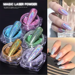 Nail Glitter 1Pc DIY Manicure Salon Powder Sparkly Laser olografico Strumenti classici Prud22