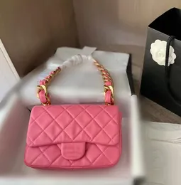 Kvinnor Single-Shoulder Bag Flip Envelope Bag Designer Chain Handbag Luxury Rhombus Leather Cross Body Handväskor Fashion Solid Color Plånbok