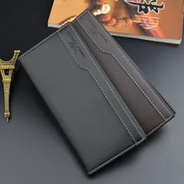 Wallets Men's Wallet Business Portefeuille Clip 3 Fold Multi-card Space Coin Purse Card Holders Porte Feuille HommesWallets