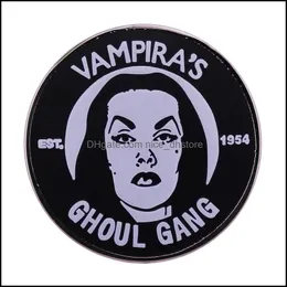 Jóias de joias pinsbroachos vampiras gangues pin pin broches punk horror gótico crachado de halloween decoração de decoração de decoração 20 dhjof