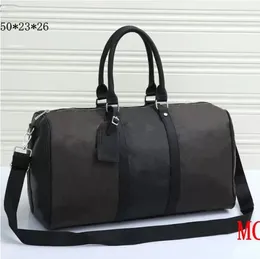 Duffle Bag Classic 45 50 55 Travel Bagage Handväska läder Crossbody Totes axelväskor Mense Womens Handbags256L