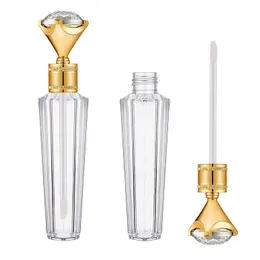 Diamond DIY Lip Gloss Tubes Bottles Clear Empty Lip glaze Tube Lips Glosses Travel Bottle Packaging Containers Refillable 3ml