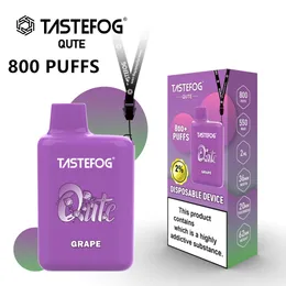 Оптовая продажа Tastefog Qute E Pod для сигарет Одноразовая коробка для вейпа Одноразовое устройство 2% Лидер продаж фабрики