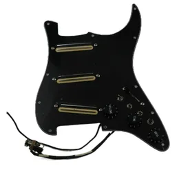 Upgrade Prearred Guitar PictuGuard Configuration SSS Zebra Mini Humbucker Pickups Wysoki Wyjście DCR 3 Przełącz 20 Tonów Więcej