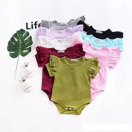 Baby Fly Flue Plage Romper Ins Short Rupkler Комбинезон Новый бутик дети подъем для одежды