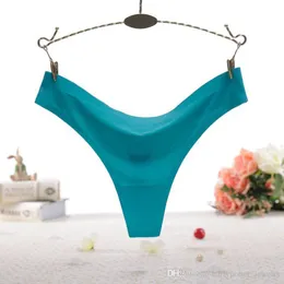 Women Clothe Thong Ice Silk Summer Sexy Seamless Panty Low Rise G-string Ultra Thin Lady Underwear Lingeries Panties Dropship