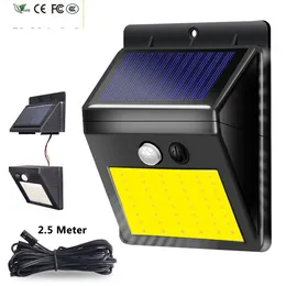 New Splittable Led Solar Light COB Wall Lamp Split Motion Sensor Street Outdoor Built in Battery Powered Sunlight Waterproof Yunmai