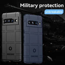 Rugged Shield Silicone Cell Phone Cases For Google Pixel 7 7Pro 6A Pixel6 6Pro Pixel5 5A Pixel4 4A 4XL Pixel3 3A 3XL Shockproof Armor Back Cover