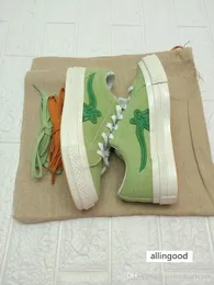 الرجال Ttc Creator One Star Ox Golf Le Fleur حذاء قماش نسائي جيلي الجلد المدبوغ موضة جميع أحذية رياضية باللون الأخضر والأصفر القرمزي 35-44