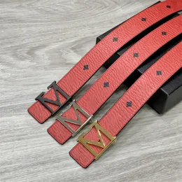 Men's Designer belts for women print Famous brand Letter M Buckle belt Fashion business wedding dress belt Classic luxury Jeans waistband TopSelling