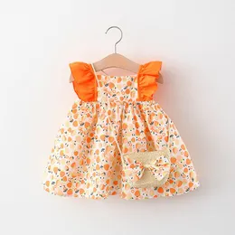 Summer Baby Girls Dresses Print Princess Party Dress for Girl Vestidos Forwedding Party Clothes