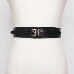 Belts Momen Wide Waistband Simple Metal Buckle Belt For Women Elastic Band Cinch Waist Suit Sweater Clothing AccessoriesBelts Fred22
