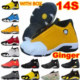 14 Grey Ginger Mens Buty koszykówki Mineral Teal Cane Ostatnie strzał biały czarny palca siłownia czerwona szminka Hyper Royal Reverse Red Horse Blue University Treners