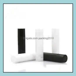 1000 PCS/LOT 5ML COSMETICの空のChapstick Lip Gloss Lipstick Balm Tube追加CAPSコンテナ卸売SN1258ドロップ配信2021パッキングボトル