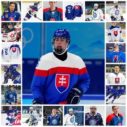 Simon Nemec Ice Hockey Jersey Custom Vintage Słowak Extraliga HK Hokejovy Klub Nitra Jersey 2021 IIHF Mistrzostwa Świata