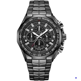 2022 WWOOR Orologio Seven Needle Man Motion Sezione Acciaio Portare orologio da polso al quarzo impermeabile Cronografo Orologi all'ingrosso Montre de luxe regali w9