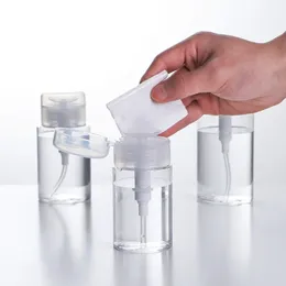 Travel Press Sub-Bottling Push-Down Pump Dispenser Portable Cosmetic Remover Make-Up Water Lotion Transparent Liquid Thom Bottle Storage Set LT0139