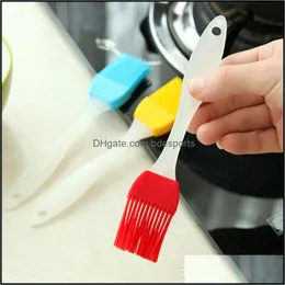 Sile BBQ Hair Brush Bakearware Kitchen Barbecue Oil Brushs Baking Cook Pastry Grill Food Bread Cake Cream Butter Tools BH0466 TQQ DROP