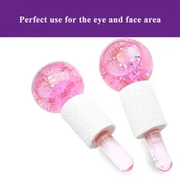 Magic LCEWAVE Beauty Ball Facial Cooling Ice Globes Crystal Roller Face Deep Massage Relieve Puffy Eye Hockey 220520