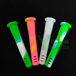 Hookah Silicone Downstem Replacement 3 Inch Unbreakable Water Pipe Bong Stems 18mm to 14mm Colored Food Grade Dropdown Slider Diffuser YAREONE Wholesale