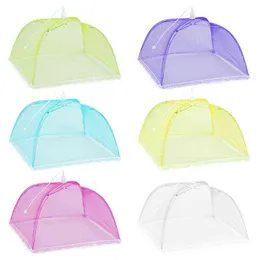 1pc 17 "x17" UP NYLON MESH SCREEM COVERS CORVERS LARGE MESH SCREOW PROMENT FOOD COVER TEUM DOM NET SMBRELLA PISNIC PINCEN