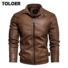 Spring Mens Leather Jacket Arrival Fashion Vintage Leather Coat Men Stand Collar Military Bomber Jacket Male chaqueta hombre 220804